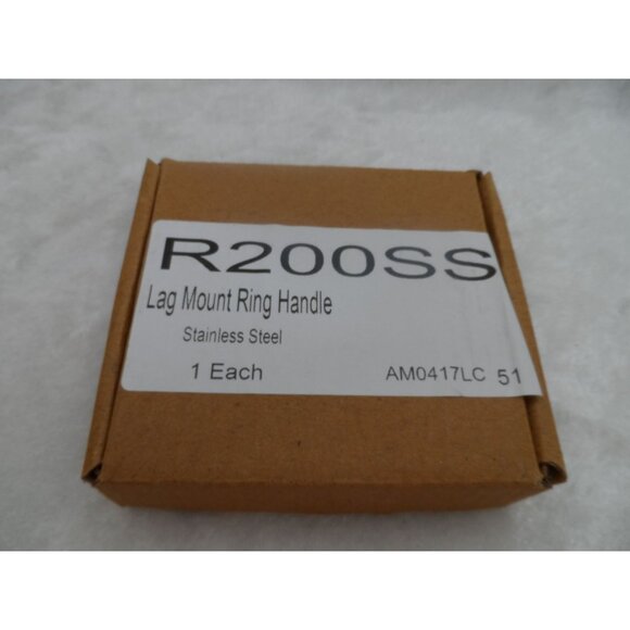 Lynn Cove Foundry Lag Mount Ring Pull Stainless Steel Black NEW - Picture 6 of 6